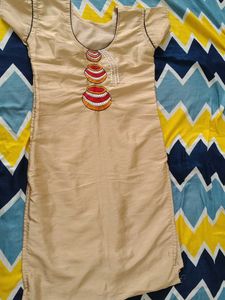Beige Coloured Kurti Top