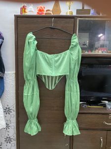 Green Corset Top