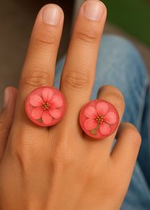 Floral Resin Earrings