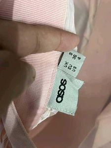 branded Pink Layered Mini Skirt
