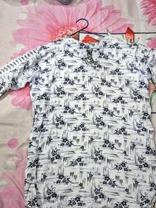 Floral Print Top with Cutout Sleeves