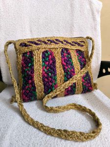 Handmade Crossbody Jute Bag