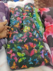 Digital Print Organza Fabric