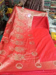 Red Banarasi Saree