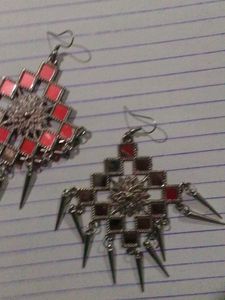 Black Metal Earrings