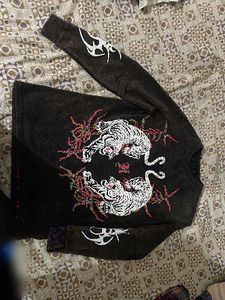 Graphic Tiger Print Sweatshirt Vintage