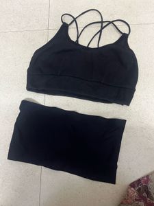 Black Desginer Bralet Combo