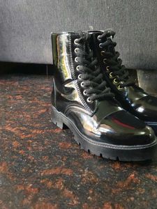Black Patent Boots