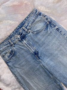 H&amp;M Light Wash Wide Leg Jeans