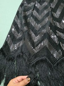 ZARA Sequined Fringe Skirt