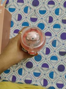 Cute Pink Cartoon Water Bottle