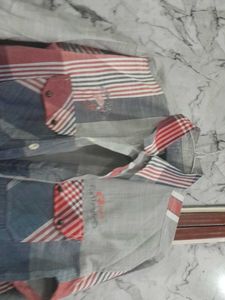 Patchwork Button-Down Shirt