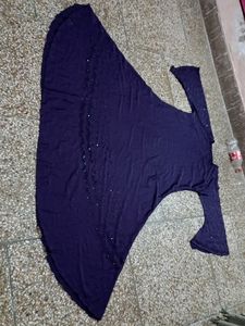 Blue Abaya Nida Fabric