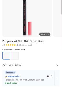 Peripera Ink Thin Eyeliner Shade Black Noir