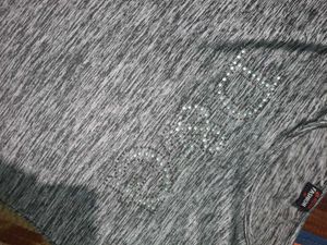 Gray Graphic Crop Top
