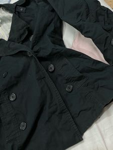 black trench coat