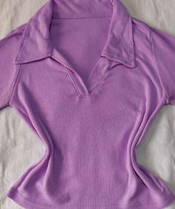 Purple Long Sleeve Top