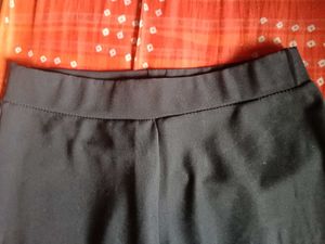 Black Bootcut Leg Trousers