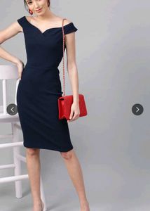Elegant Navy Bodycon Dress