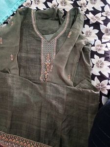 Elegant Green Embroidered Salwar Kameez