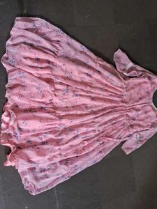 Long Frock Of Poly Silk Fabric