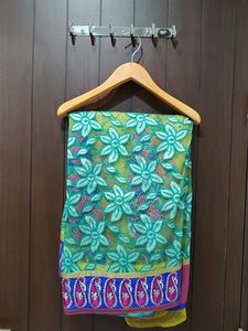 Elegant Embroidered Saree