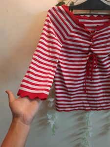 Red Stripped Top ❤️#Studio