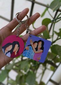 Faceless Illustration Keychains