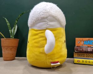 Beer Mug Pillow Plush Toy With Expression