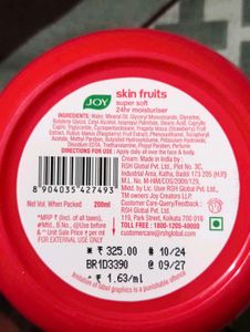 pack of 3,  JOY Skin Fruits Moisturizer