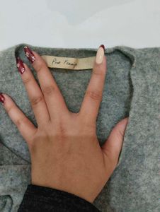 Gray V-Neck inner warmer