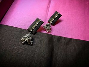 Silver Jhumka Earrings