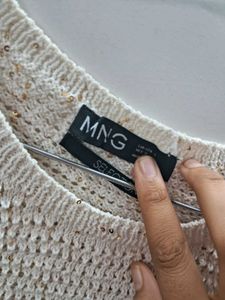 Mango Sparkly Knit Tank Top