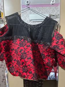 beautiful crop top with skirt