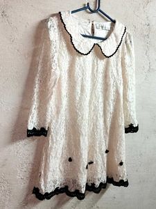 Trendy Partywear Lace Top Layered