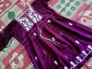 New Short Chikankari Kurti