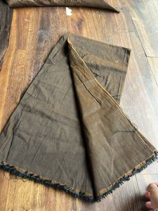 PLEATED BROWN COLOR FABRIC FOR SAREES N GOWNS