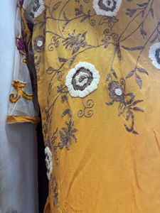 Yellow Embroidered Kurta