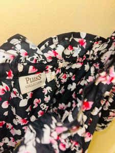 Floral Print Crop Top