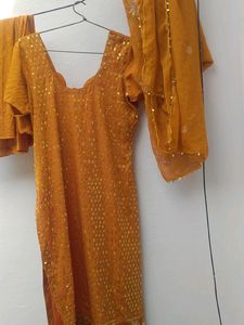 Brown Kurti Set