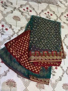 Elegant Embroidered Saree