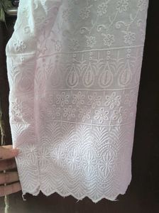 White Embroidered Palazzos