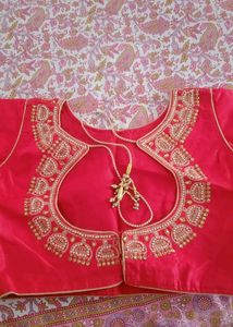 This Is Red Colour Heavy Moti Work Blouse ❤️