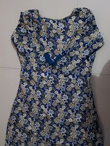 Branded[STRETCH] Peacock Colour Kurti 3/4 Sleeve