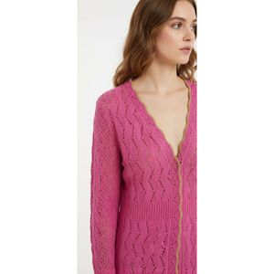 Pink Cable Knit Cardigan shrug
