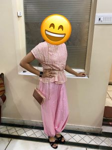Peplum Dhoti Set