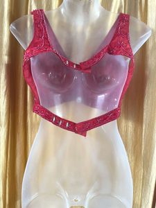 Red Beadwork Like New Blouse