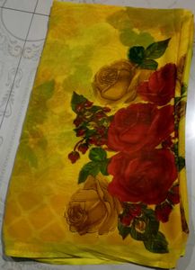 Yellow Floral Saree