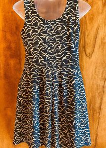 Branded Patterned Sleeveless Dress