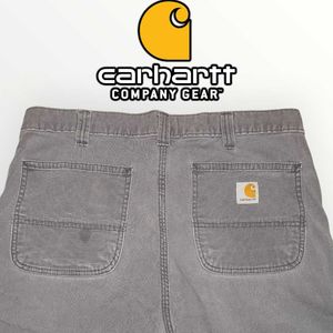 Vintage 1990s Carhartt Grey Jeans | Rare Workwear